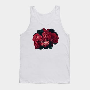 Black Flower Girl Tank Top